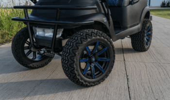 Black Kevlar Blue Carbon Golf Cart full