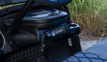 Black Kevlar Blue Carbon Golf Cart full