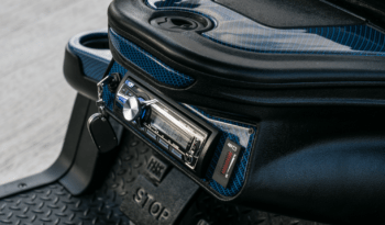 Black Kevlar Blue Carbon Golf Cart full