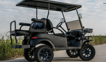 Black Kevlar Blue Carbon Golf Cart full