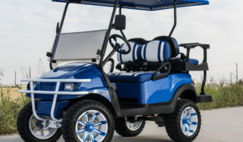 Blue Wheeler Golf Cart full
