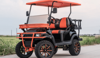 Phantom Black and Orange Golf Cart