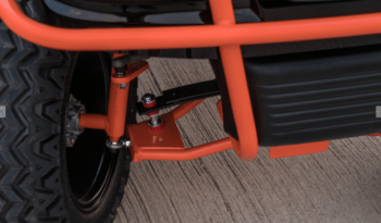 Phantom Black and Orange Golf Cart full