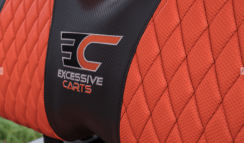 Phantom Black and Orange Golf Cart full