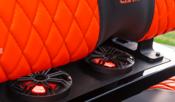 Phantom Black and Orange Golf Cart full