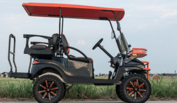 Phantom Black and Orange Golf Cart full