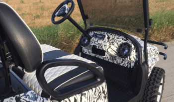 White Camo Golf Cart full