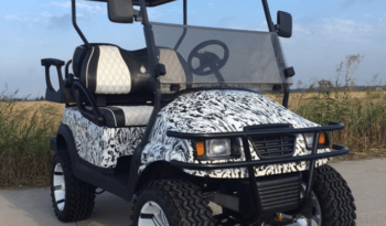 White Camo Golf Cart full