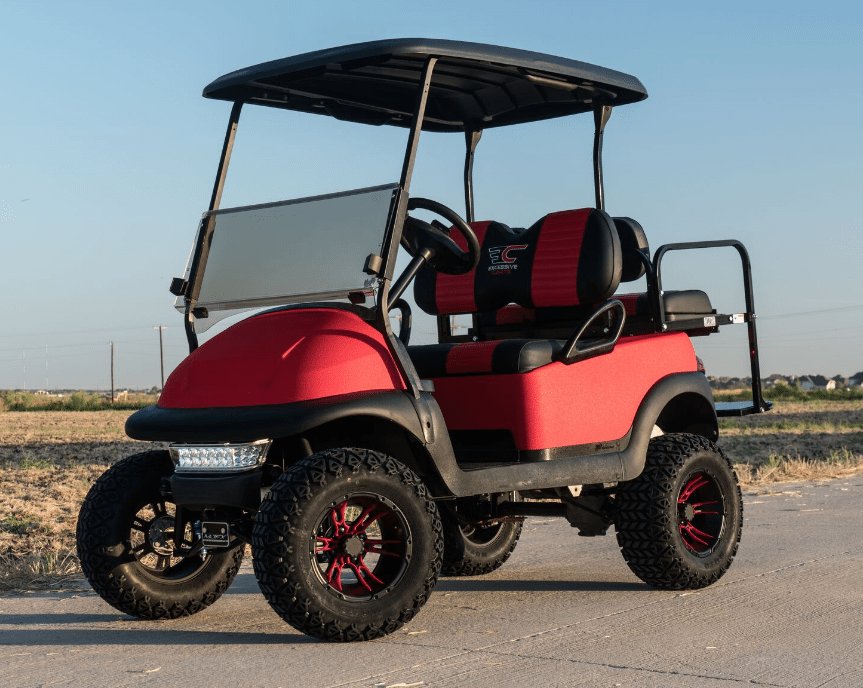 Super Bright RED Kevlar Golf Cart