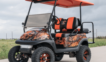 Orange Camo Golf Cart