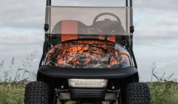 Orange Camo Golf Cart full