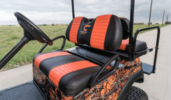 Orange Camo Golf Cart full
