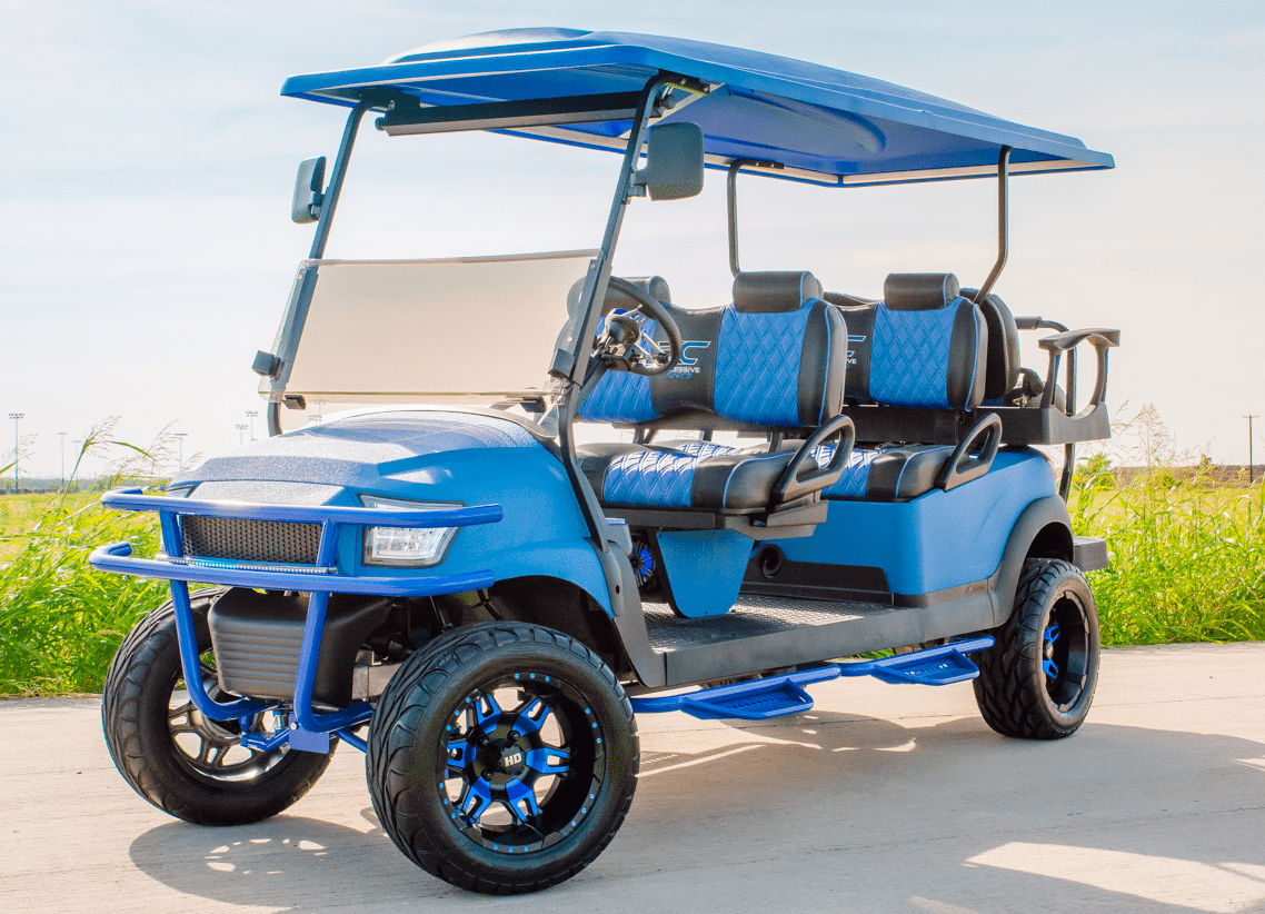 Electric Blue Kevlar Six Seater