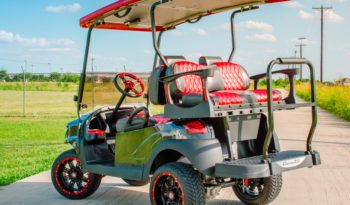 Red and Black Solar Golf Cart full